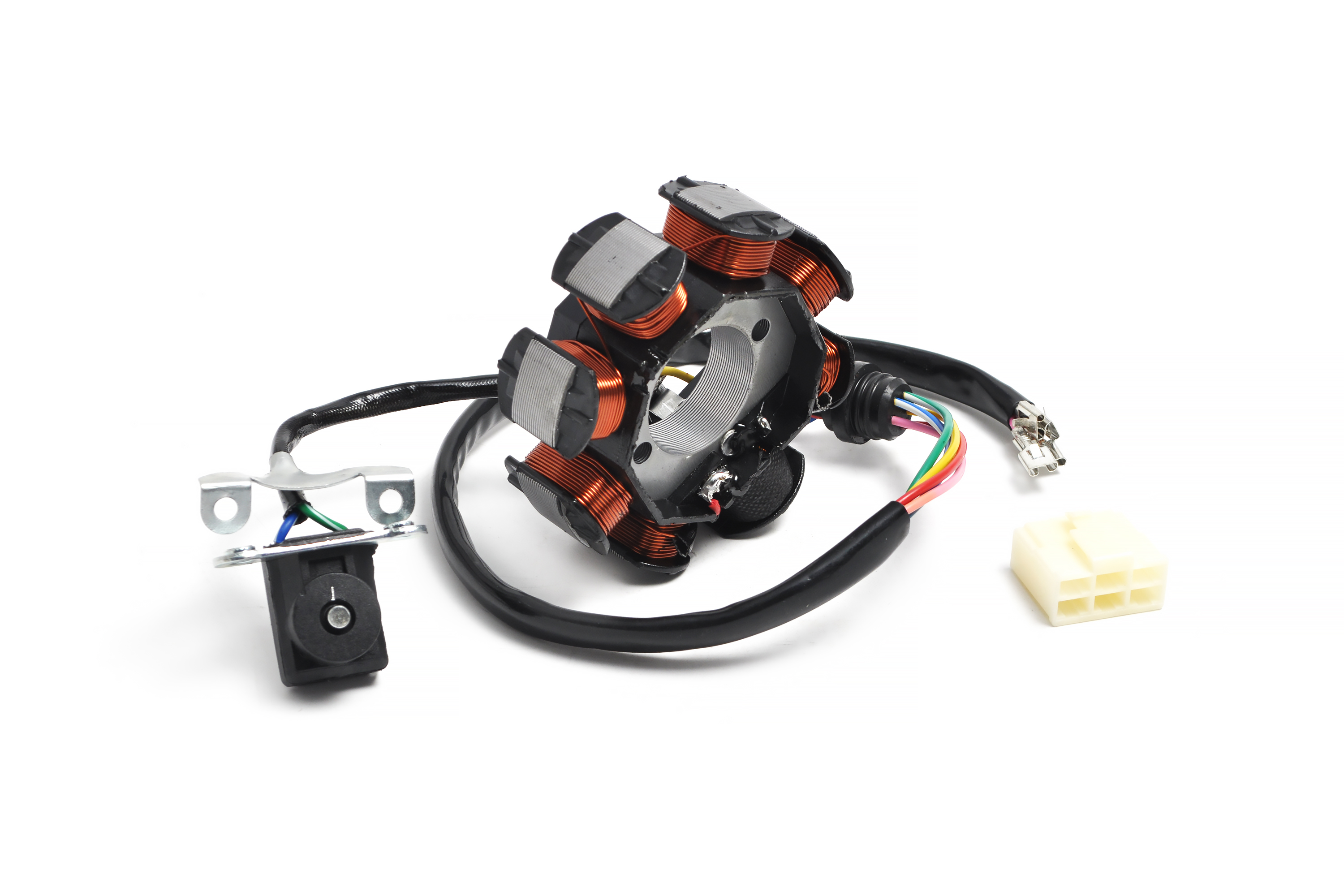 Статор в сборе 8 катушек двиг. ZS172FMM-3A (CB250-F) ZS174MN-3 (CBS300)