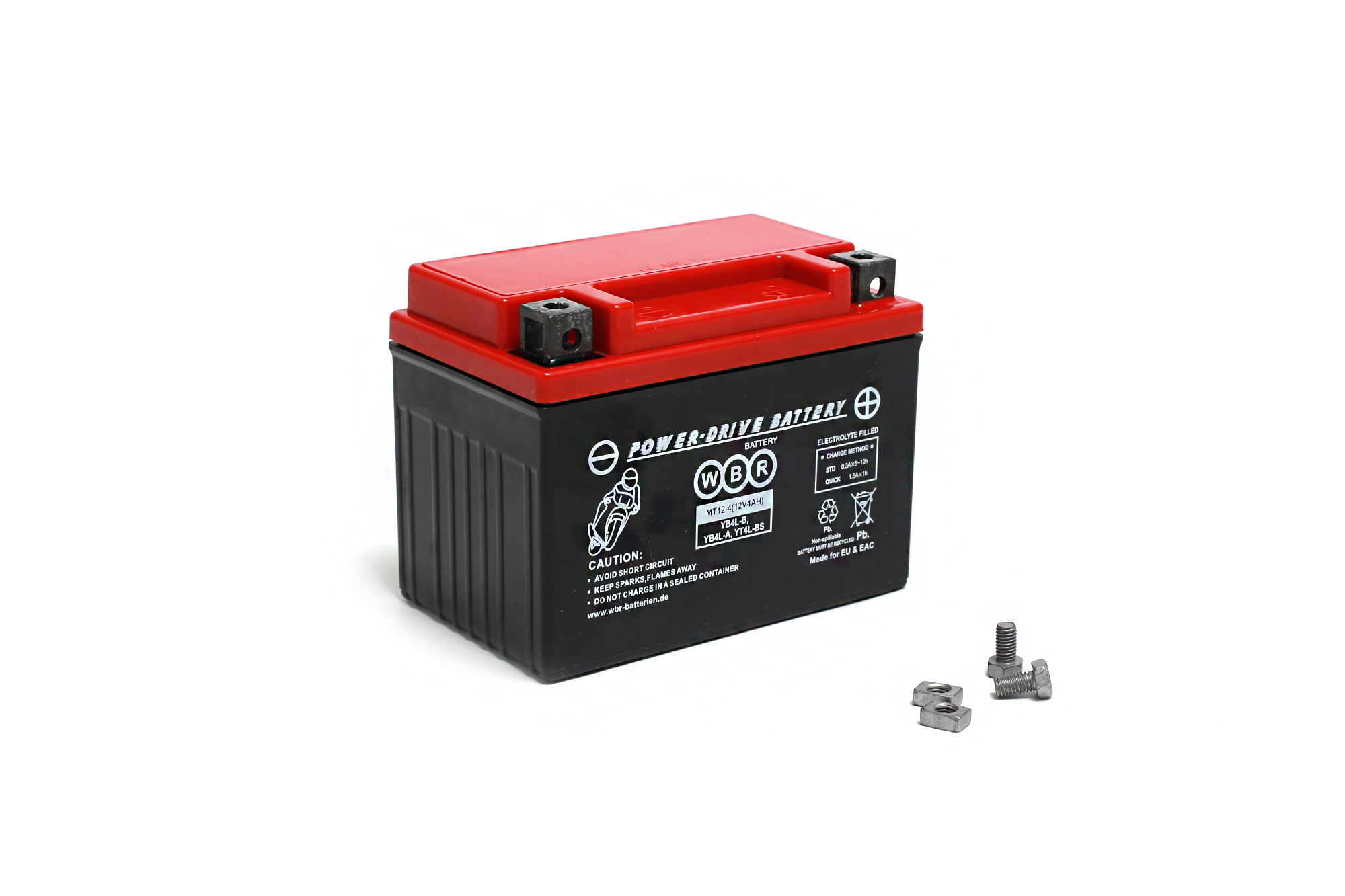 Аккумулятор (АКБ) для мотоцикла MT12-4 WBR (112 х 68 х 88) (12v 4a/h)