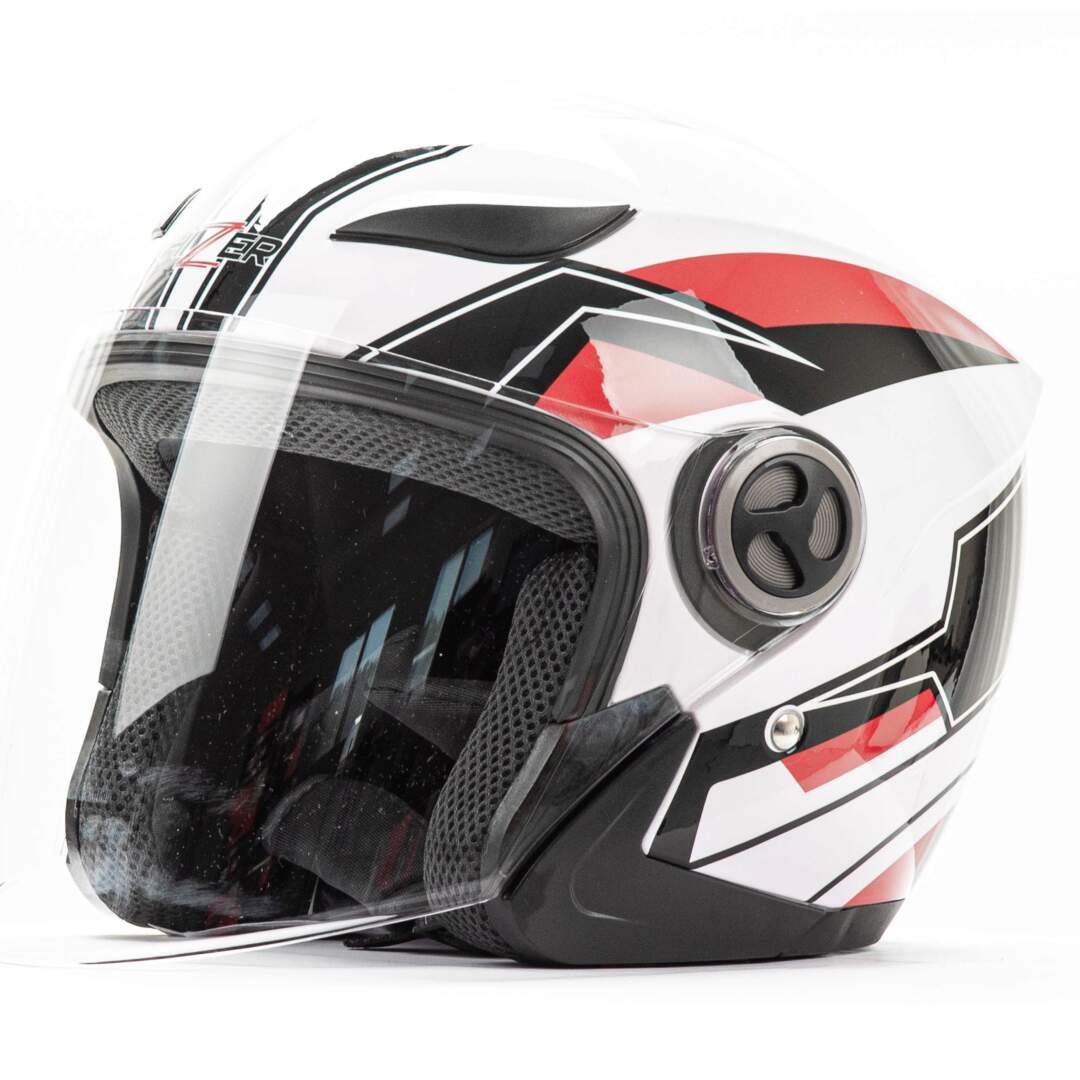 Шлем мото открытый HIZER 219 №1 (M) white