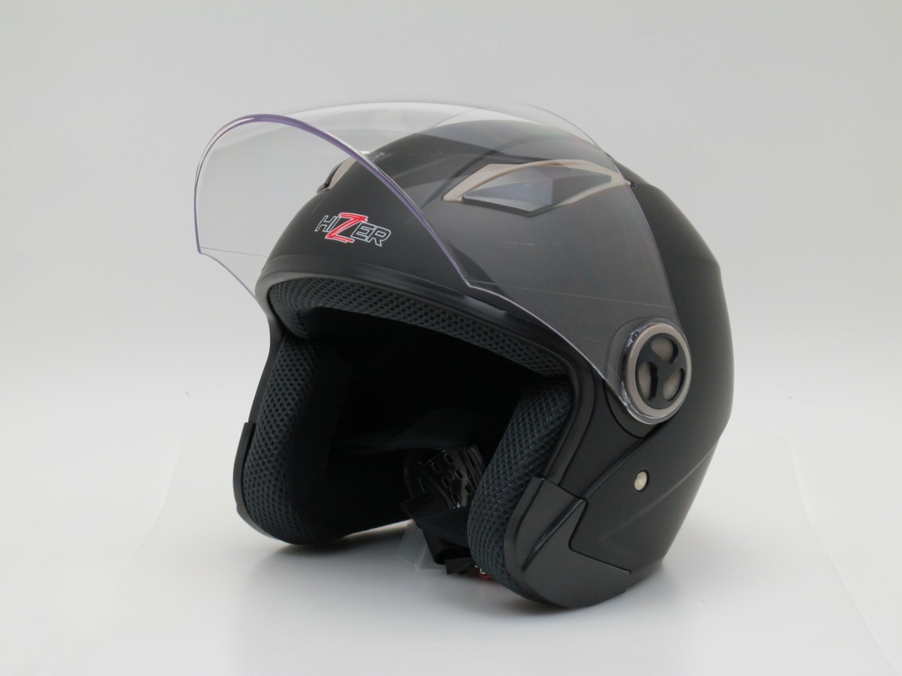 Шлем мото открытый HIZER 226 (L) matte-black