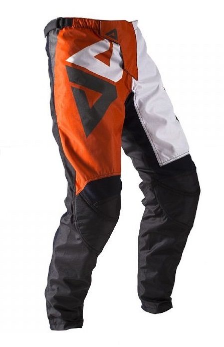 Брюки для мотокросса ATAKI Strike серые/оранжевые   S