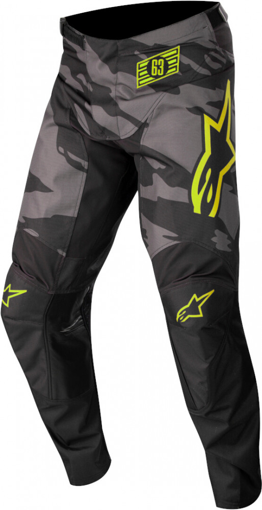 ALPINESTARS Мотобрюки кроссовые RACER TACTICAL PANTS (черно-серо-камуфляжно-желтый, 1154, 36)