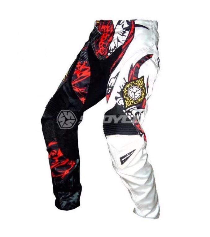 Штаны кросс P025 красн. L Scoyco