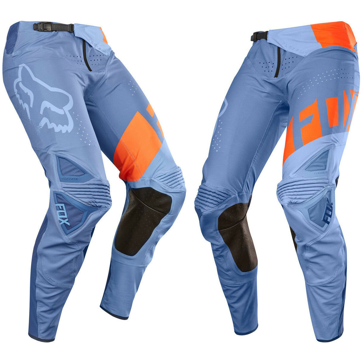 Брюки для мотокросса FOX Flexair Libra оранжевые/синие 34