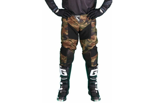 Брюки для мотокросса BLIND PIGEON Axioma черные/зеленый камуфляж 36 (XL)