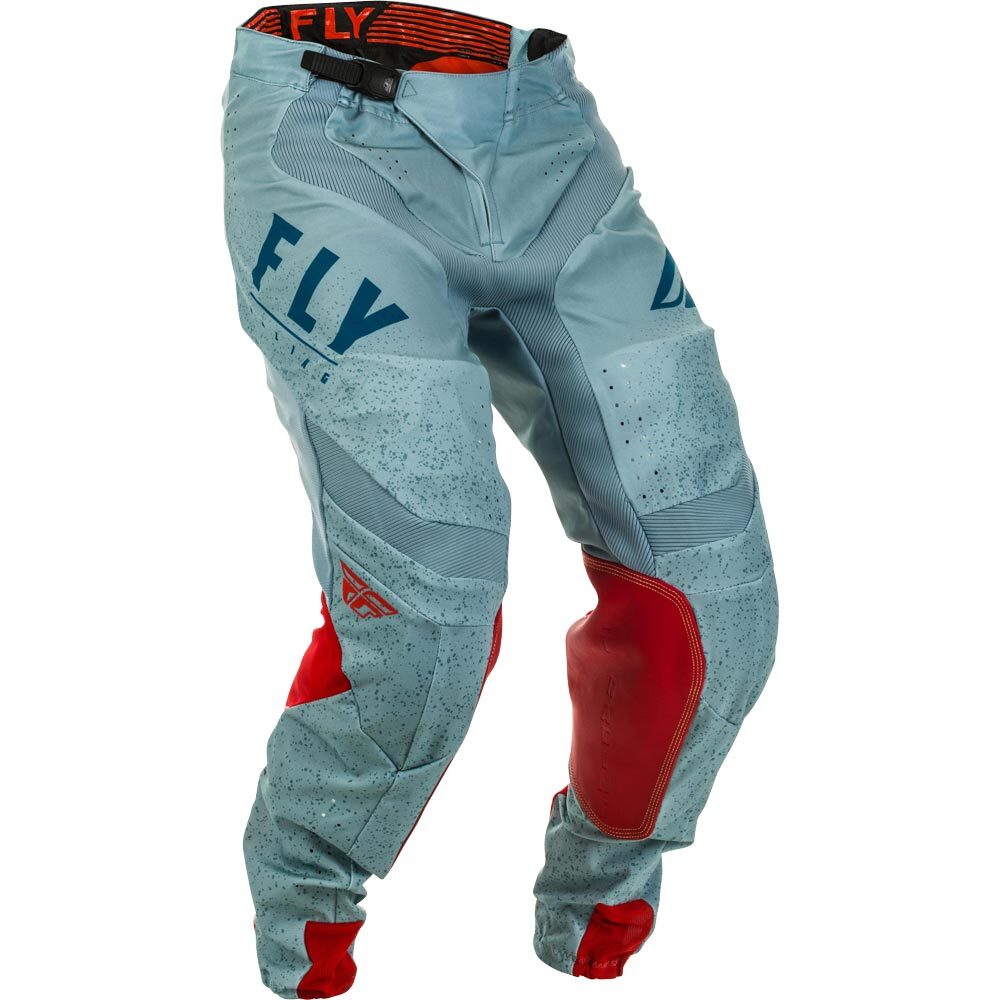 Брюки для мотокросса FLY RACING LITE HYDROGEN красные/серые/синие (2020) 36