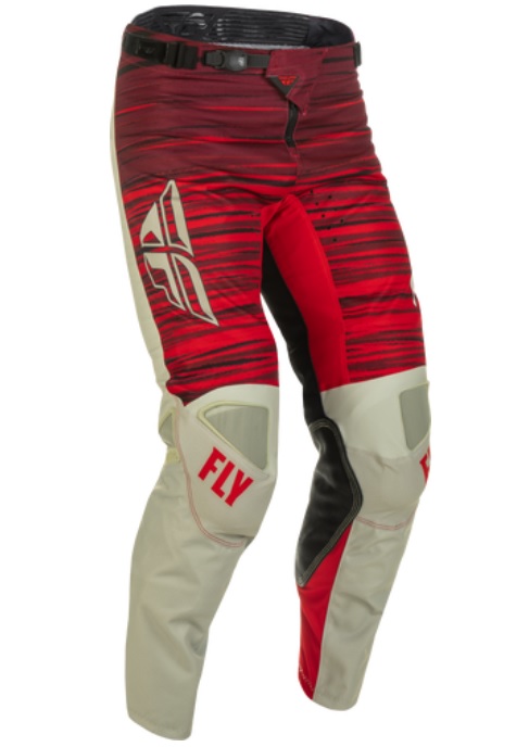 Брюки для мотокросса FLY RACING KINETIC WAVE (2022) серый/красный, 36