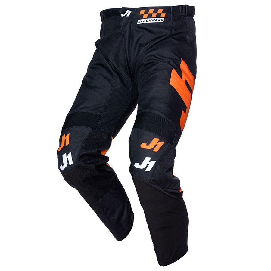 Брюки для мотокросса JUST1 J-COMMAND COMPETITION (черный/оранжевый, 32, 1560035-930-8097)