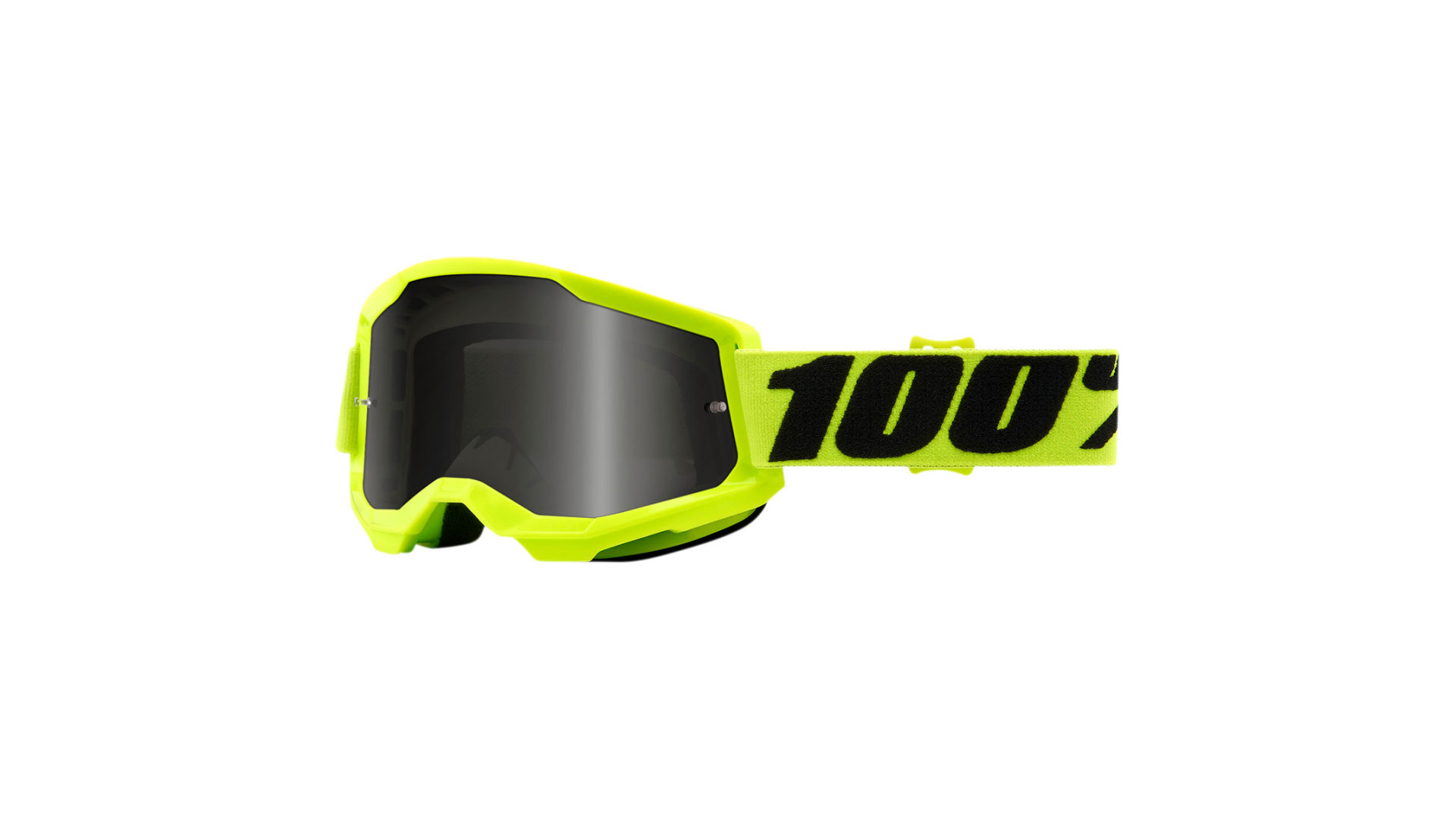 Очки 100% Strata 2 Sand Goggle Fluo Yellow / Smoke Lens (50030-00002)