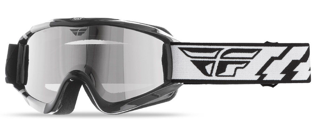 Очки для мотокросса FLY RACING FOCUS (2016) SNOW черные, зеркальные-двойные