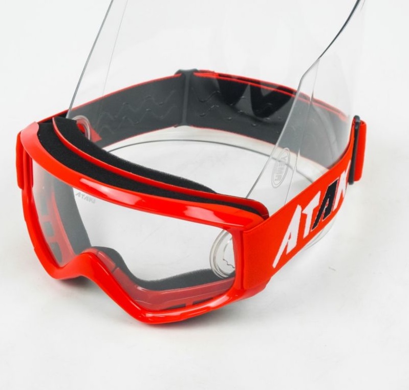 Очки для мотокросса ATAKI HB-319 красные глянцевые