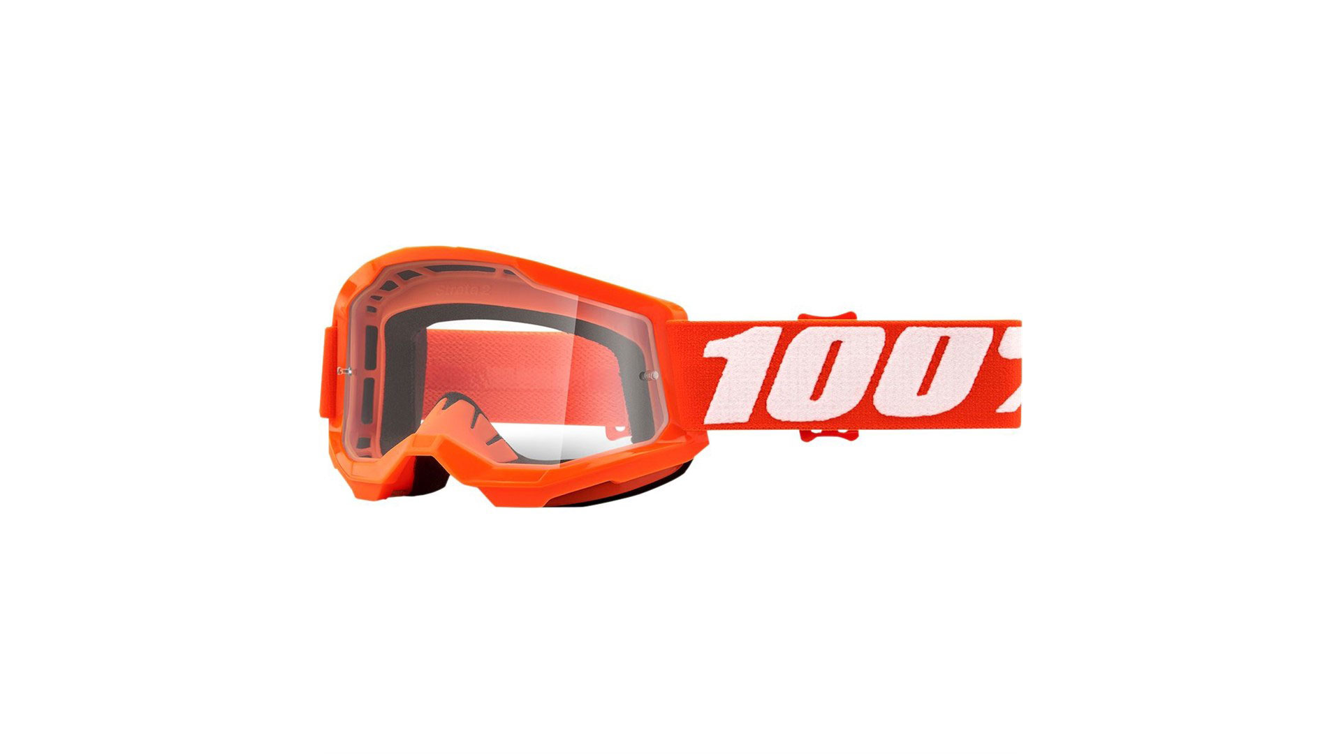 Очки подростковые 100% Strata 2 Junior Goggle Orange / Clear Lens (50031-00005)