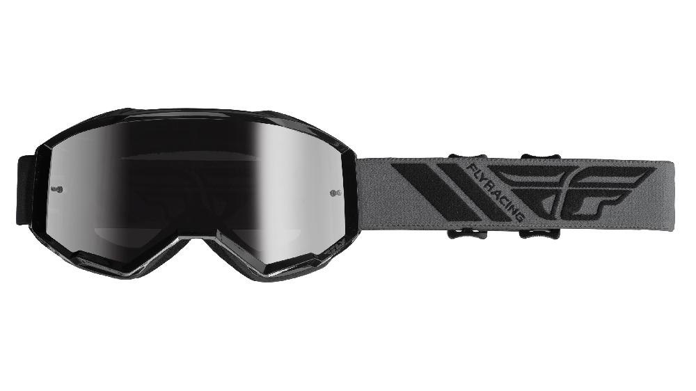 Очки для снегохода FLY RACING ZONE (2019) чёрные, зеркальные