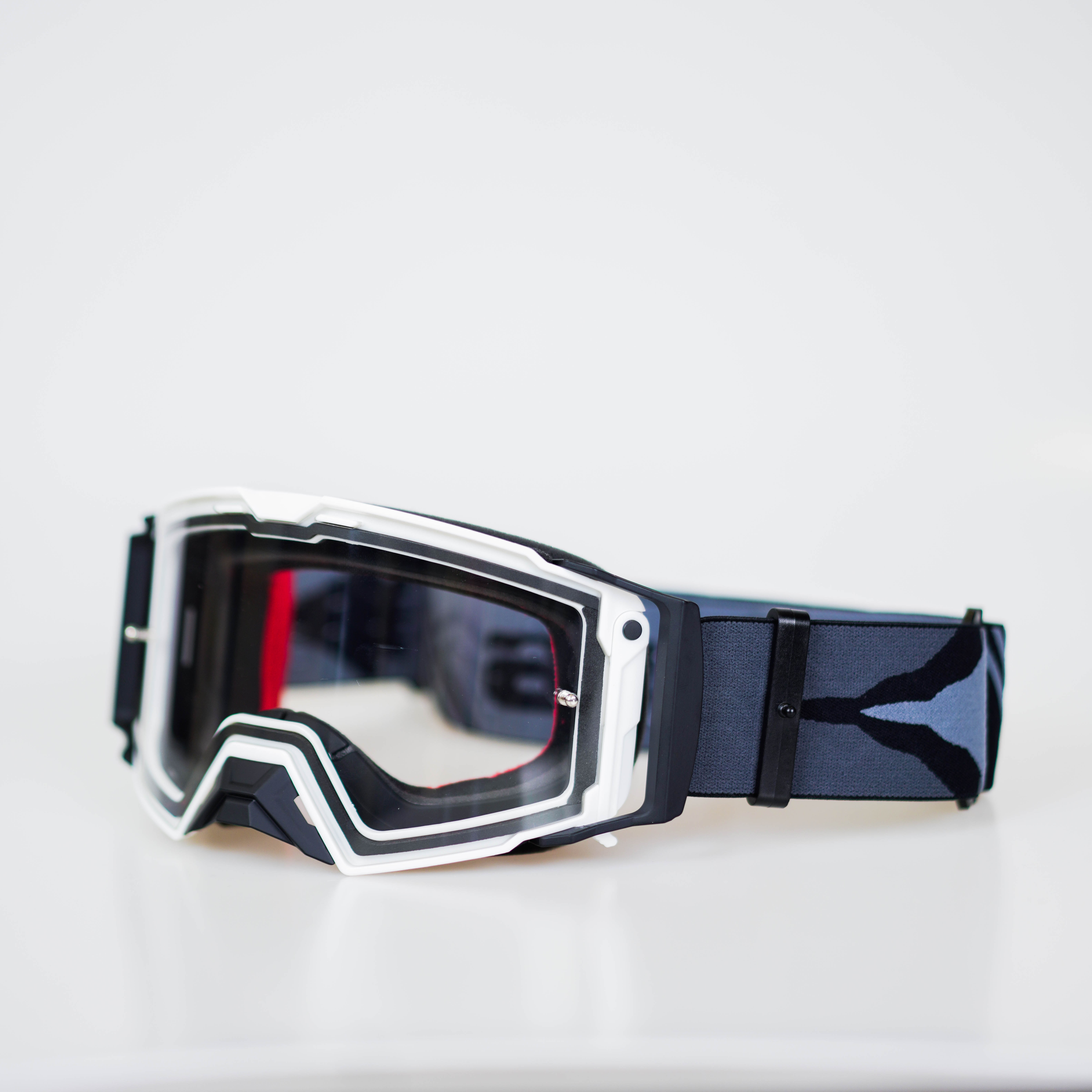 Кроссовые очки 101 HD (heavy duty) Черный/Белый