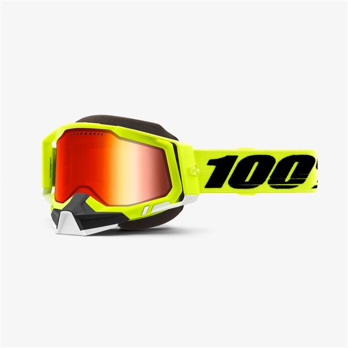 Очки 100% Racecraft 2 Snowmobile Goggle Fluo Yellow /Mirror Red Lens (50122-651-04)