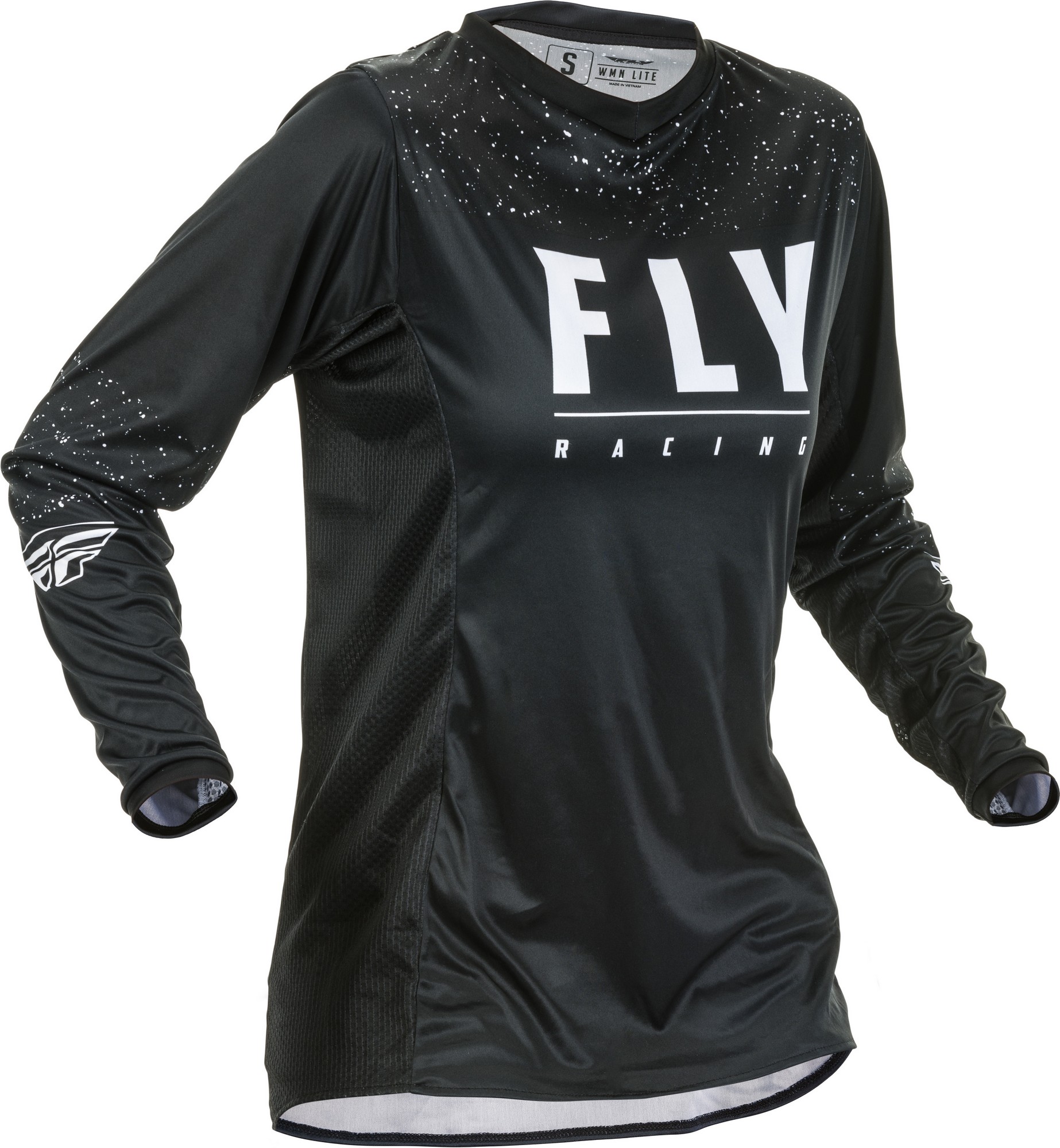 Футболка для мотокросса женская FLY RACING WOMEN'S LITE черная/белая (2020) L