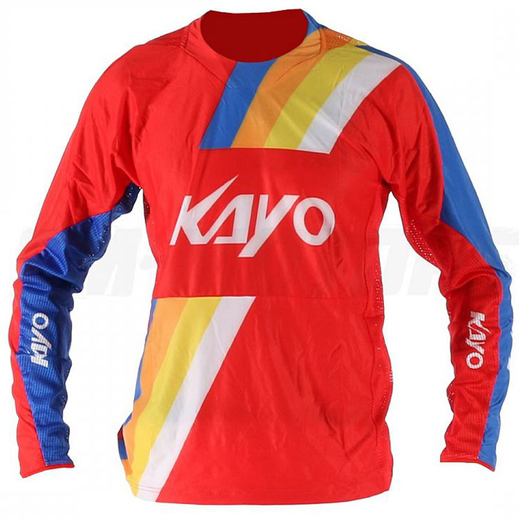 Футболка для мотокросса KAYO красная/синяя  XXL
