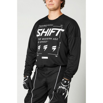 Мотоджерси Shift White Label Bliss Jersey Black/White, M, 2021 (26219-018-M)