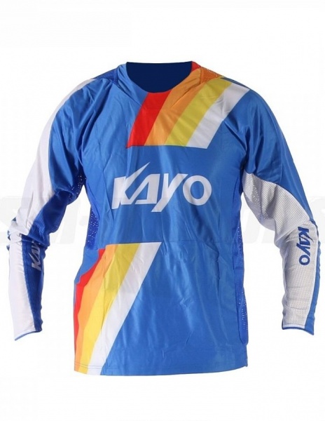 Футболка для мотокросса KAYO синяя/белая  XXL