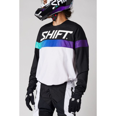 Мотоджерси Shift White Label Ultra Jersey White/Ultraviolet, L, 2021 (26449-476-L)