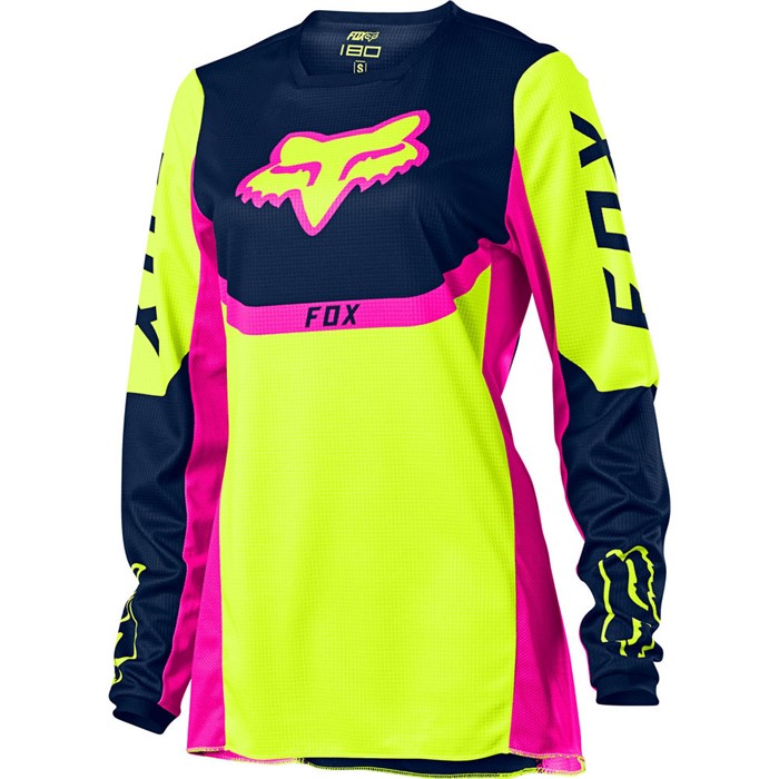 Мотоджерси подростковая Fox 180 Voke Youth Girls Jersey Flow Yellow, YL, 2021 (25866-130-YL)