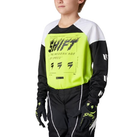 Мотоджерси подростковая Shift White Label Flame Youth Jersey 26381-130-YL