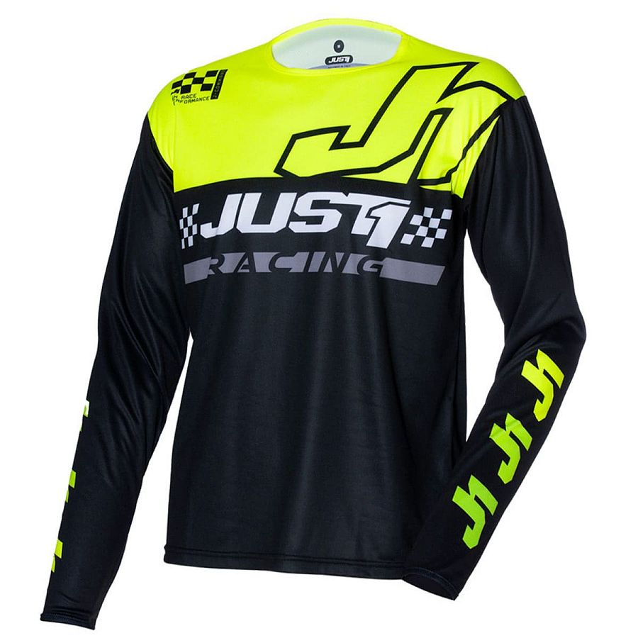 Джерси JUST1 J-COMMAND COMPETITION (черный/Hi-Vis желтый, M, 1560035-929-9639)