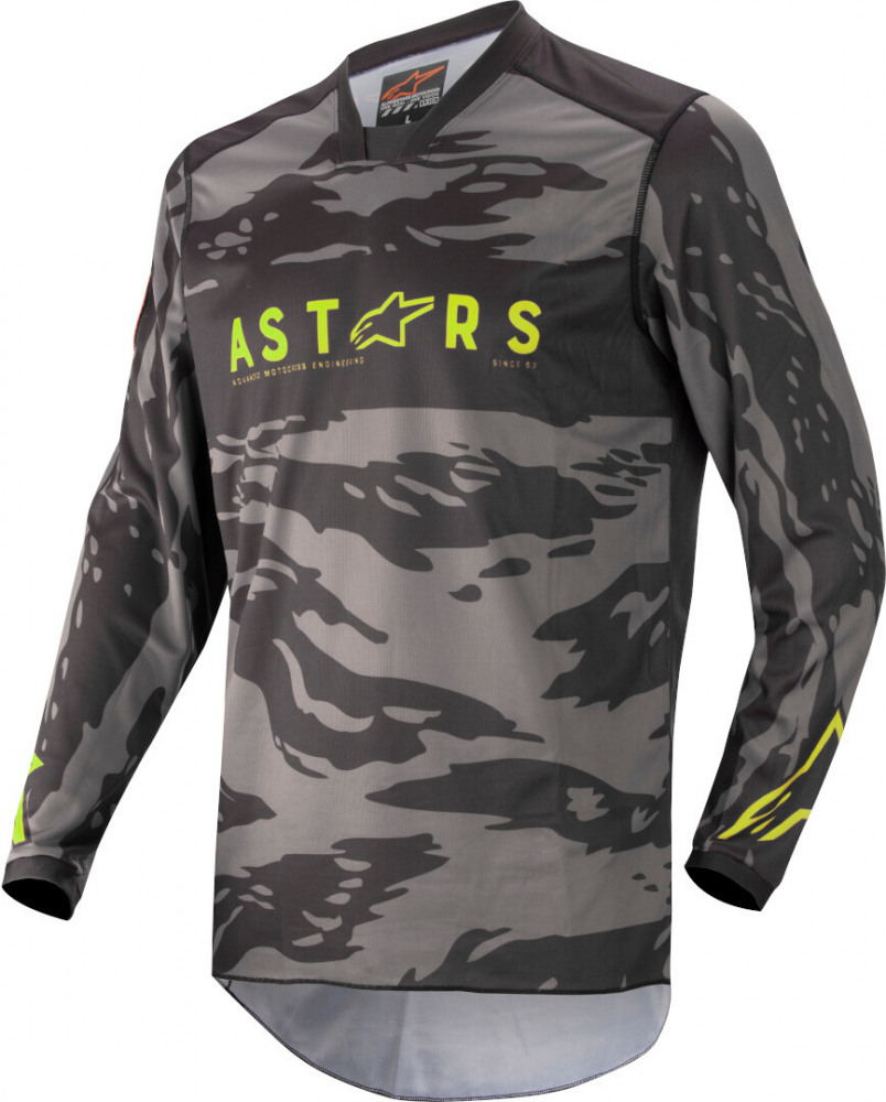 ALPINESTARS Джерси RACER TACTICAL JERSEY (черно-серо-камуфляжно-желтый, 1154, XL)