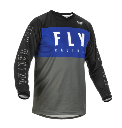 Джерси Fly Racing F-16 (2022) синий/серый/черный, XXL