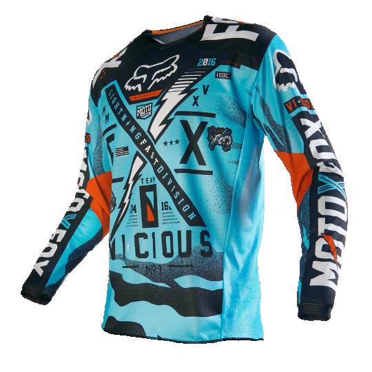 Мотоджерси Fox 180 Vicious Jersey голубое XL