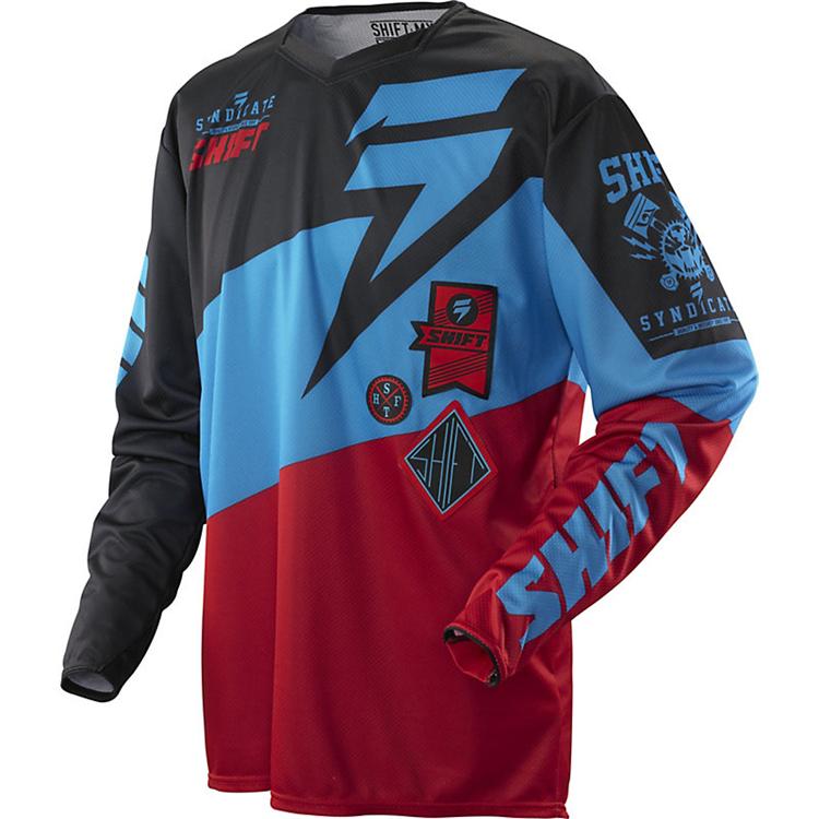 Мотоджерси Shift Faction Slate Jersey красное / черное L