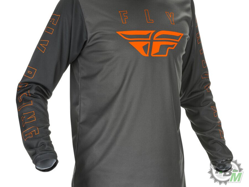 Джерси детская FLY RACING F-16 серая/оранжевая  2021  YX
