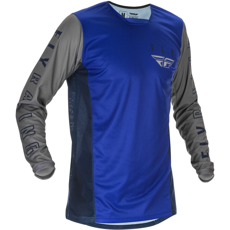 Джерси FLY RACING KINETIC K121 синяя/серая 2021 M