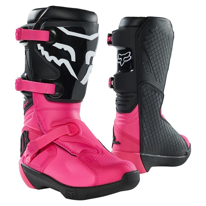 Мотоботы подростковые Fox Comp Youth Boot (Black/Pink, 6, 2021 (27689-285-6))