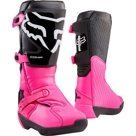 Мотоботы женские Fox Comp Womens Boot Black/Pink 6 (24013-285-6)