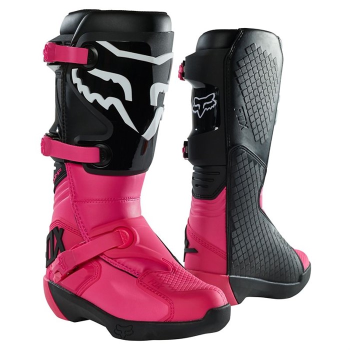 Мотоботы женские Fox Comp Womens Boot (Black/Pink, 6, 2021 (27690-285-6))