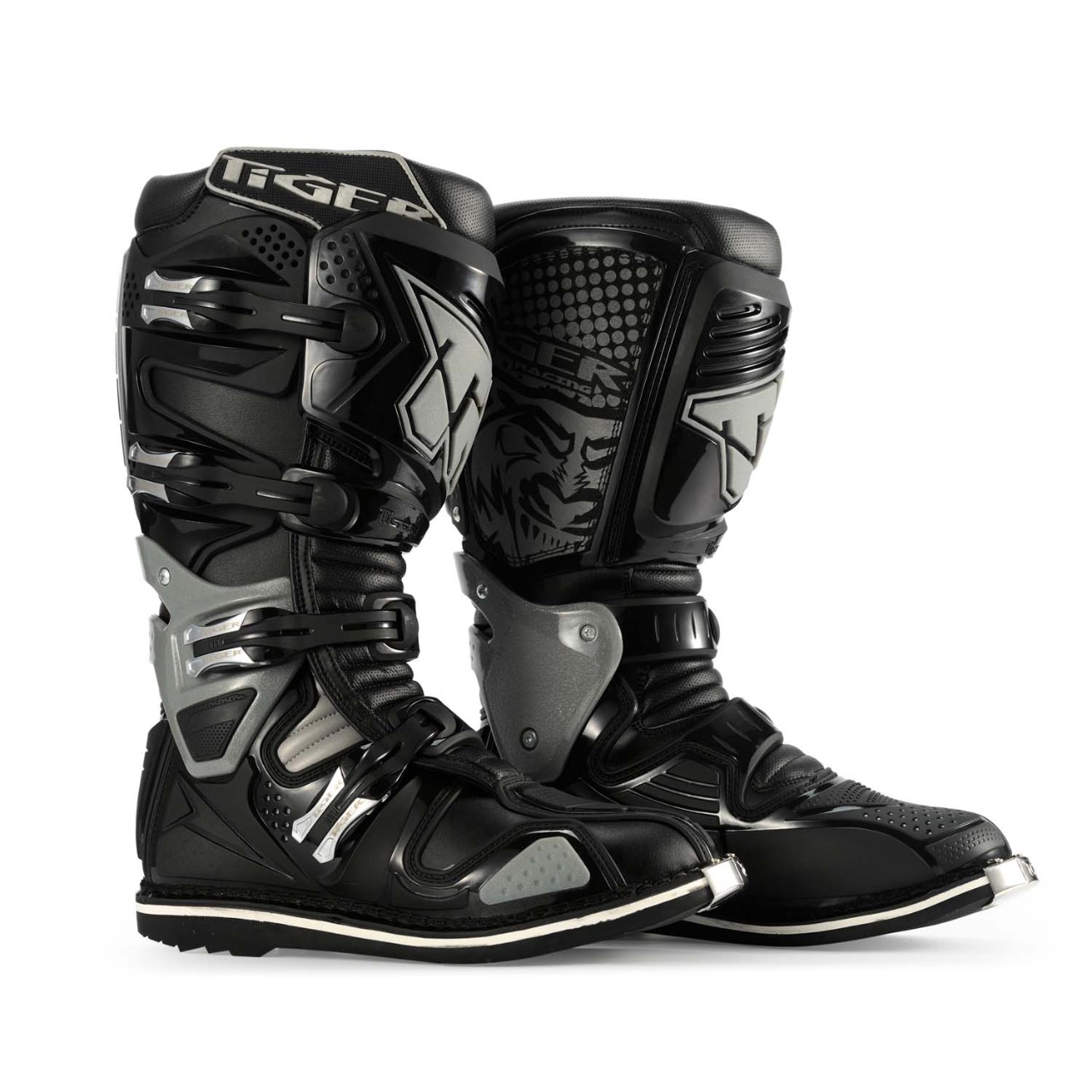 Кроссовые мотоботы Tiger MX1 (Black,Grey), 43