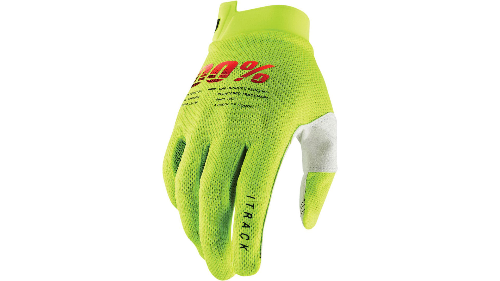 Мотоперчатки 100% ITrack Glove (Fluo Yellow, M, 2022 (10008-00011))