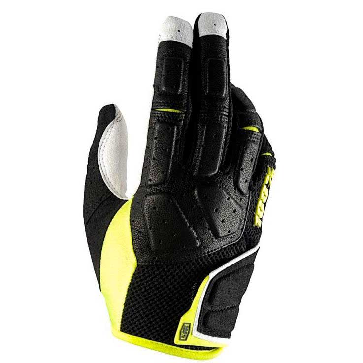 Мотоперчатки 100% Simi Glove Black/Lime S (10003-027-10)