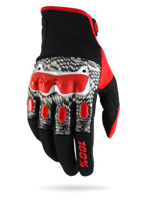Мотоперчатки 100% Derestricted Glove Black/White/Red M (10007-003-11)
