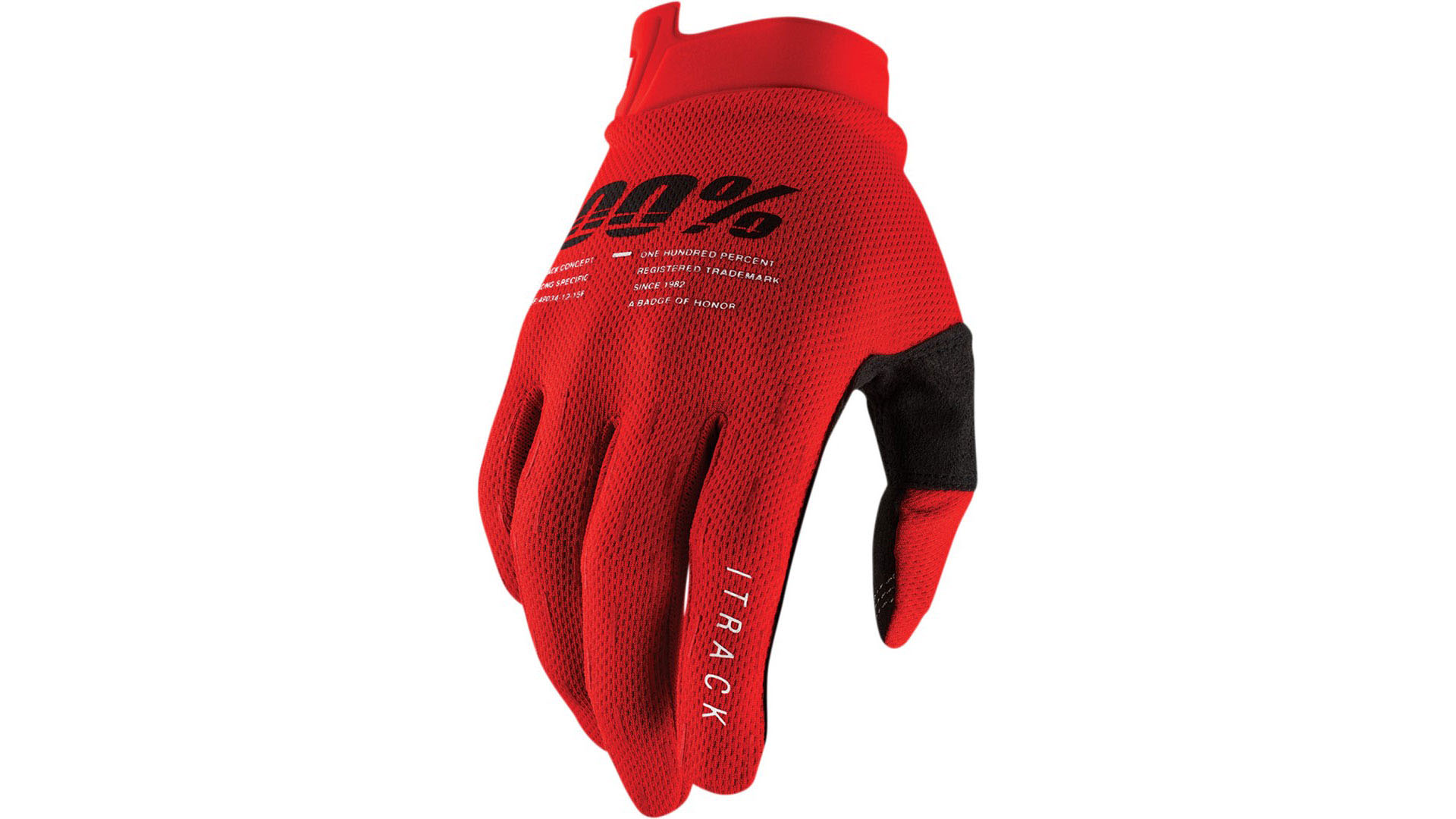 Мотоперчатки 100% ITrack Glove (Red, S, 2022 (10008-00015))