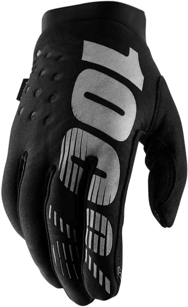 Мотоперчатки подростковые 100% Brisker Youth Glove Black/Grey, M, 2020 (10016-057-05)