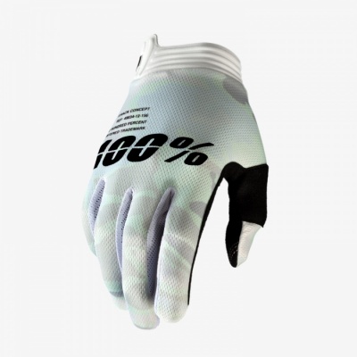Мотоперчатки 100% ITrack Glove White Camo XL (10015-085-13)