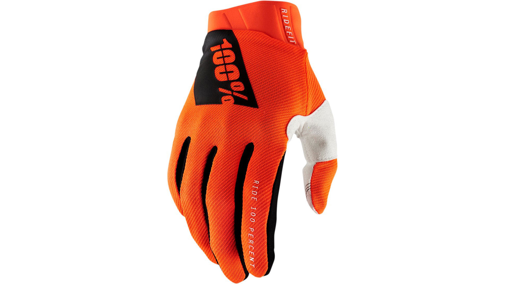 Мотоперчатки 100% Ridefit Glove (Fluo Orange, L, 2022 (10010-00007))