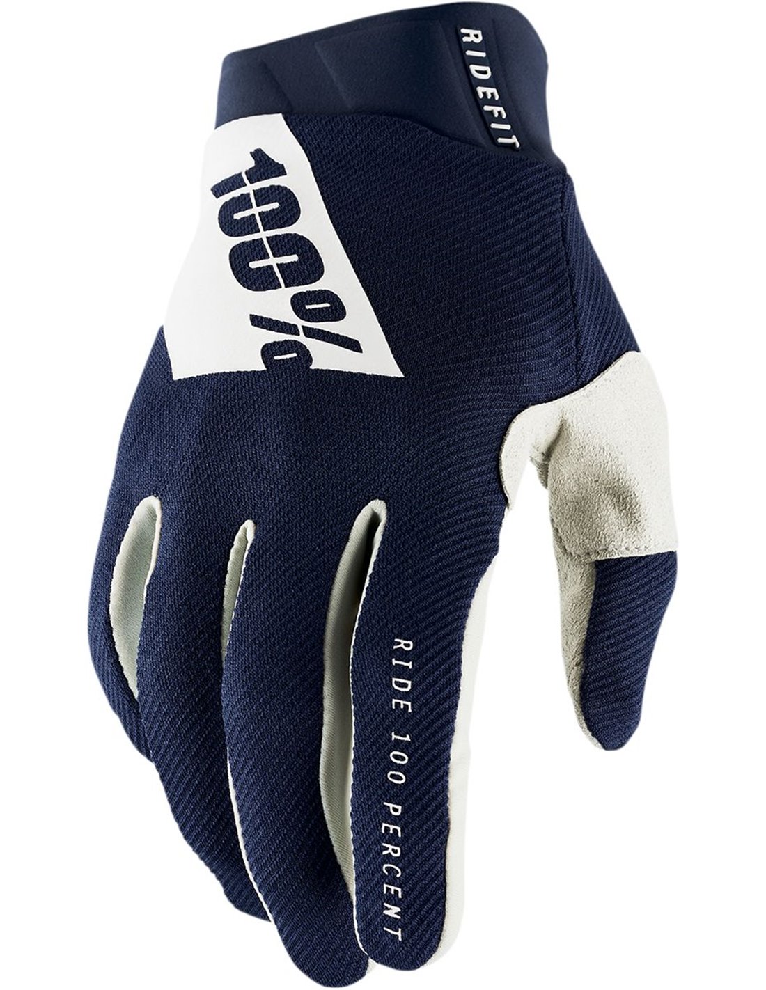 Мотоперчатки 100% Ridefit Glove (Navy/White, M, 2021 (10014-375-11))