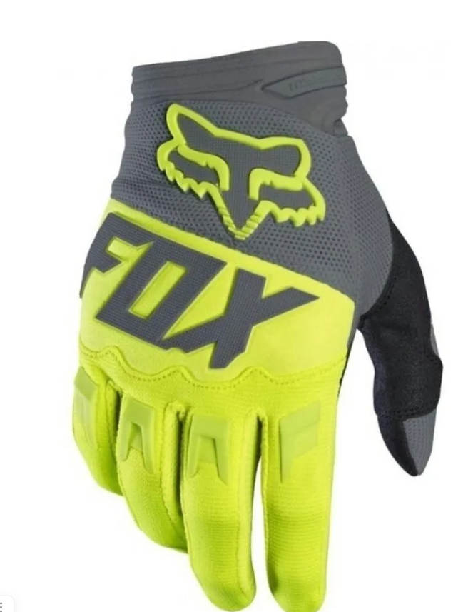Перчатки мото FOX №11 Gray/Green (L)