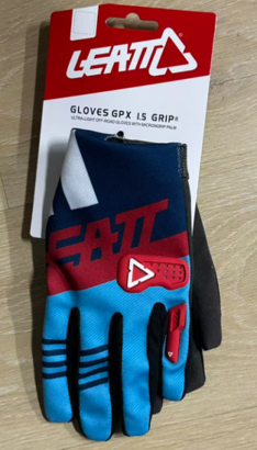 Мотоперчатки Leatt 1.5 GripR Синий/Красный Размер S