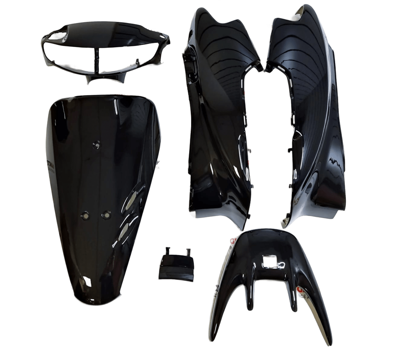 Комплект пластика для скутера Honda Dio 34, 35 черный