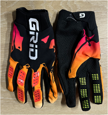 Мотоперчатки GRID Easy Черный/Оранжевый Размер M
