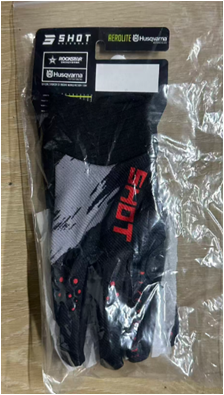 Мотоперчатки Shot Lite Черный/Красный Размер M